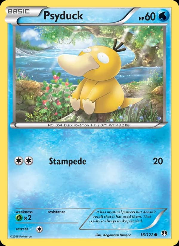Psyduck card in English