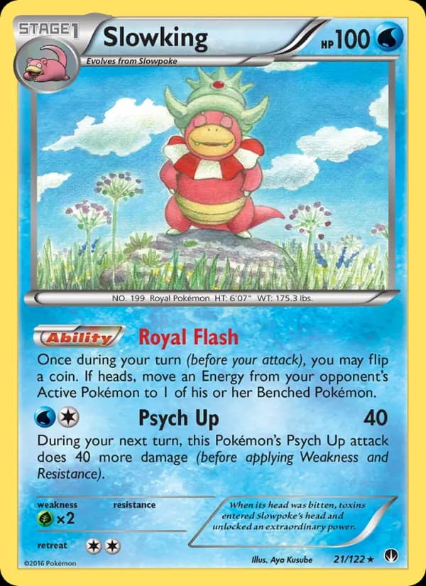 Slowking card in English