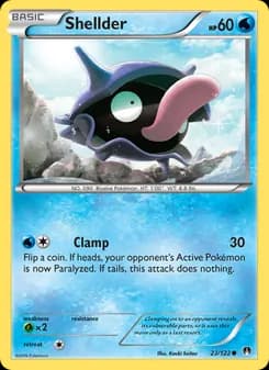 Shellder card in English