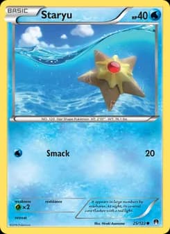 Staryu card in English
