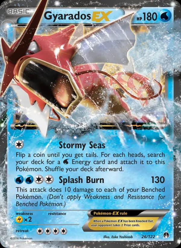 Gyarados EX card in English