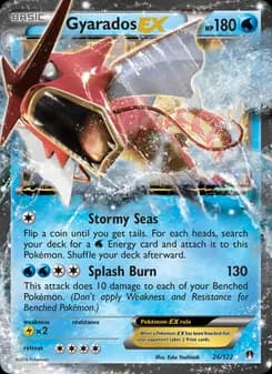 Gyarados EX card in English