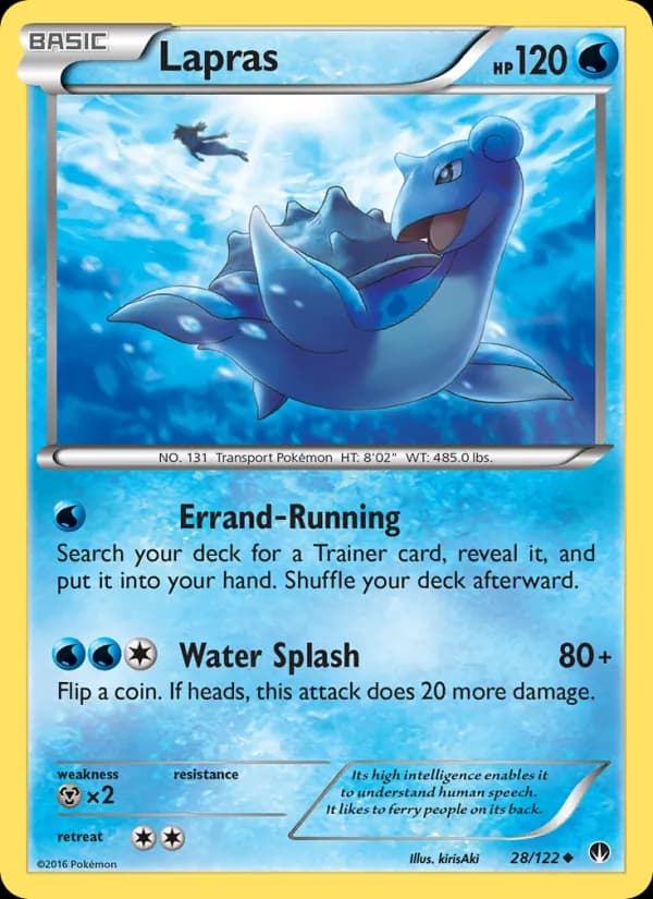 Lapras card in English