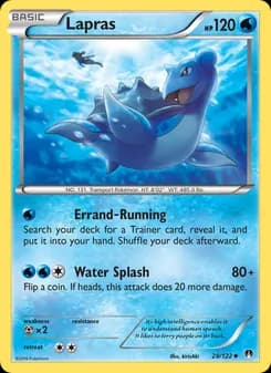 Lapras card in English