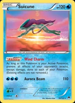 Suicune card in English