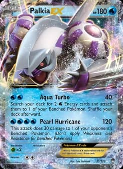 Palkia EX card in English