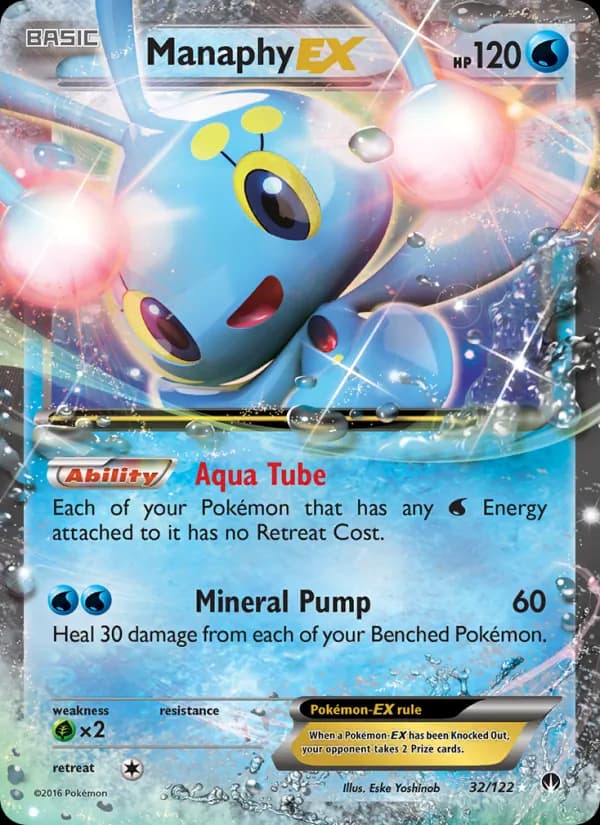 Manaphy EX card in English
