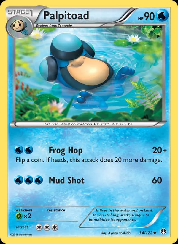Palpitoad card in English