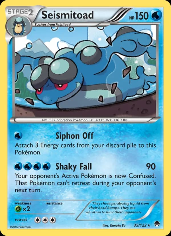 Seismitoad card in English