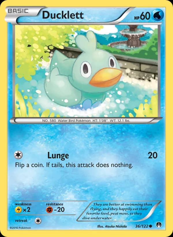 Ducklett card in English