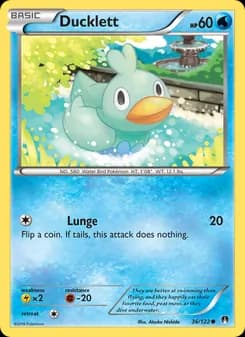 Ducklett card in English