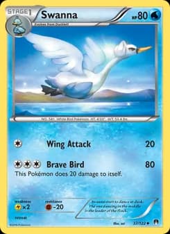 Swanna card in English