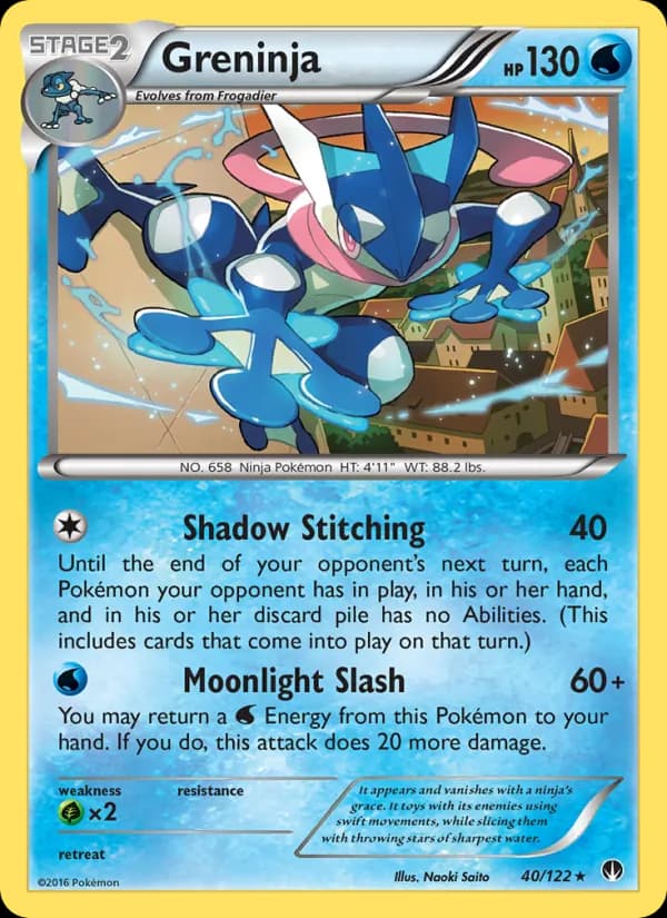 Greninja card in English