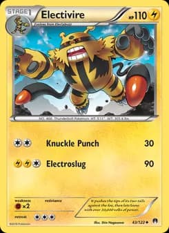 Electivire card in English
