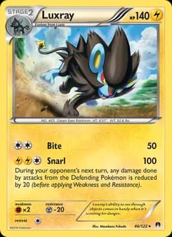 Luxray card in English