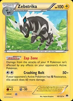 Zebstrika card in English