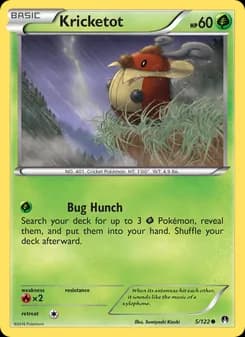 Kricketot card in English