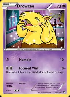 Drowzee card in English