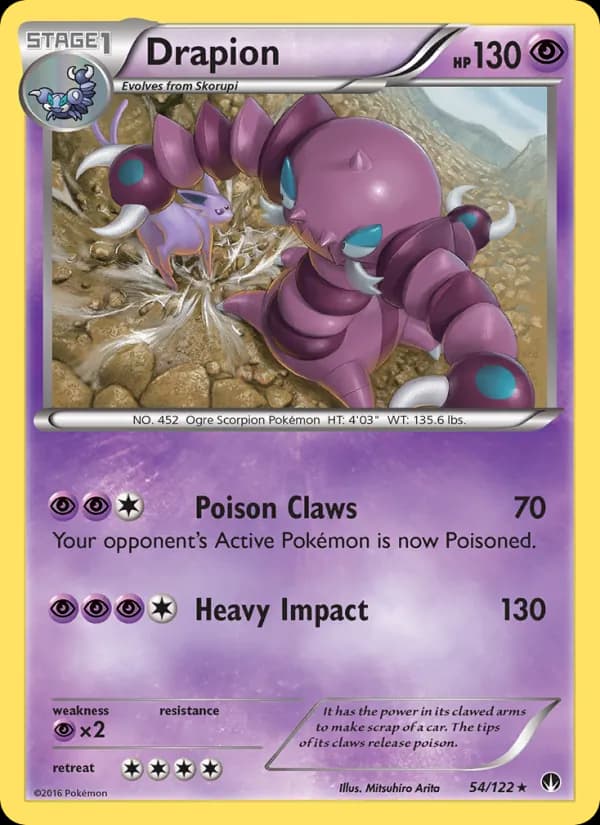 Drapion card in English