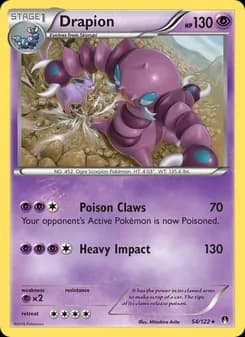 Drapion card in English