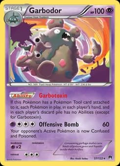 Garbodor card in English
