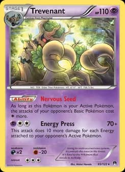 Trevenant card in English