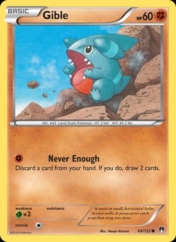 Gible card in English