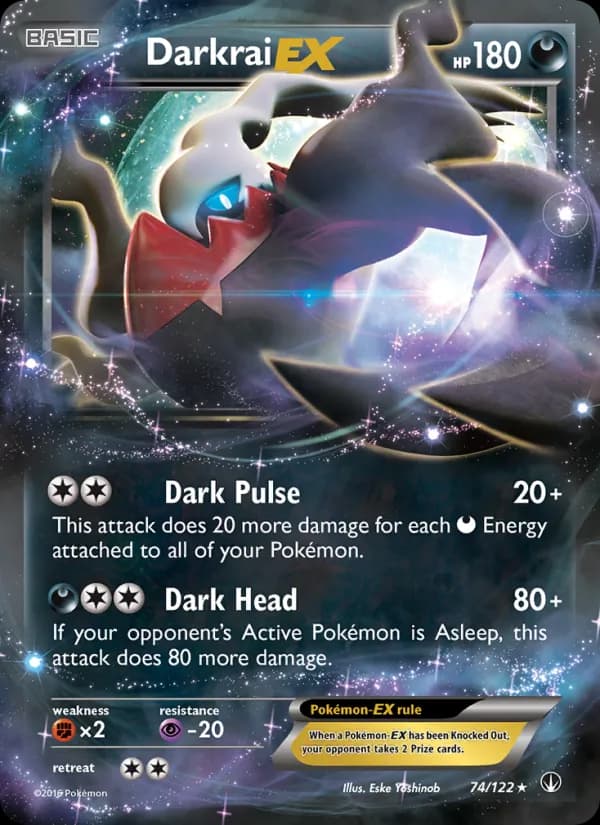 Darkrai EX card in English