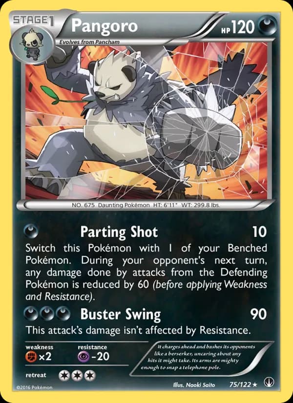 Pangoro card in English