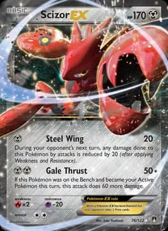 Scizor EX card in English