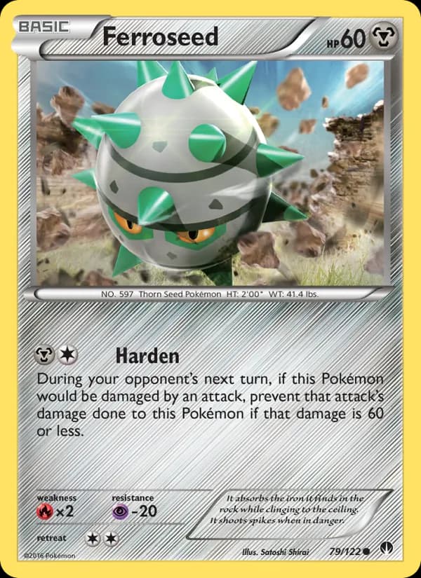 Ferroseed card in English