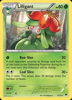 Lilligant card in English