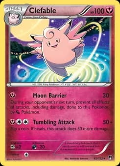Clefable card in English