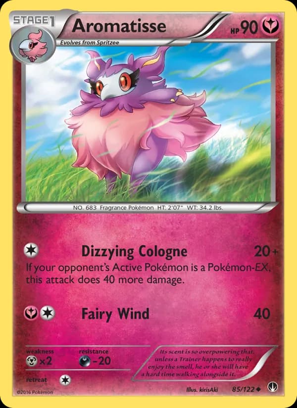 Aromatisse card in English