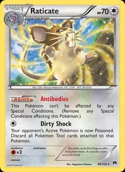 Raticate card in English