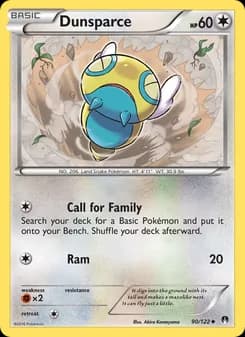 Dunsparce card in English