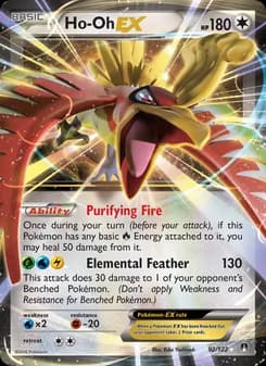 Ho-Oh EX card in English