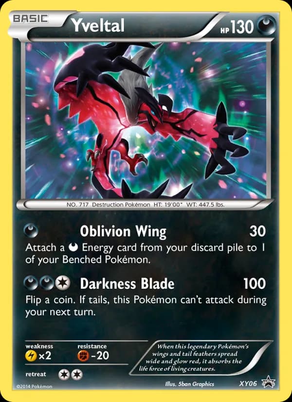 Yveltal card in English