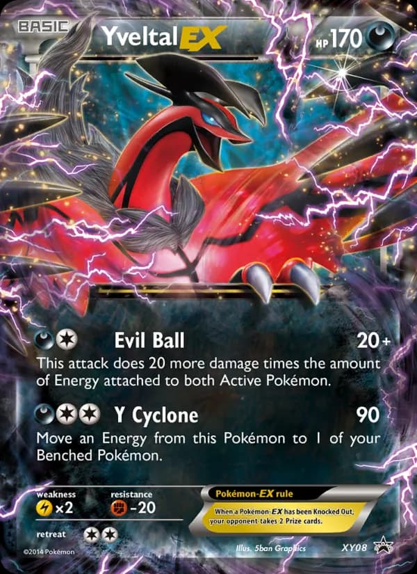 Yveltal EX card in English