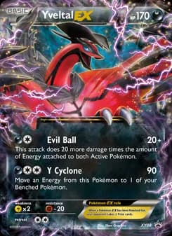 Yveltal EX card in English