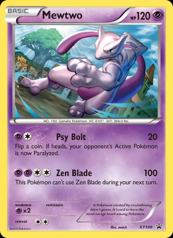 Mewtwo card in English
