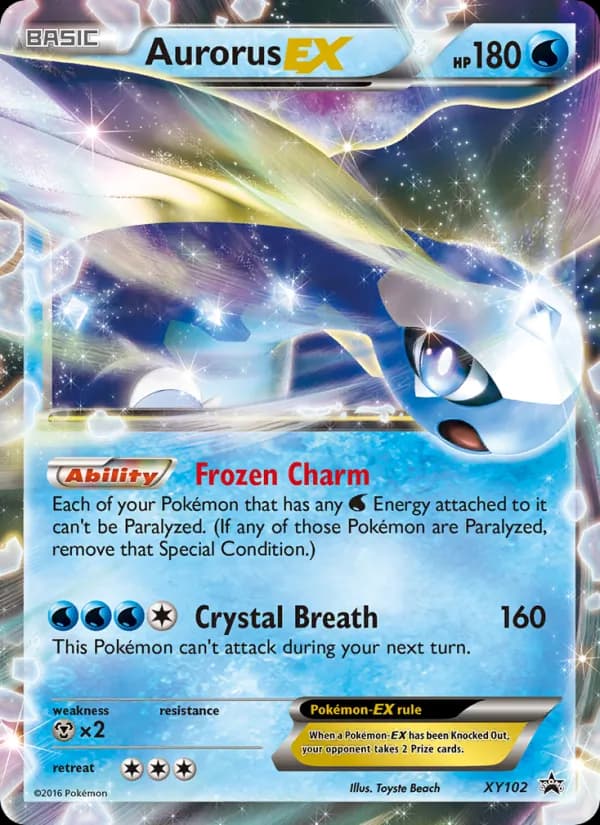 Aurorus EX card in English