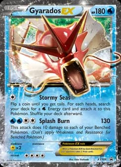 Gyarados EX card in English