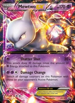 Mewtwo EX card in English