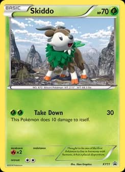 Skiddo card in English