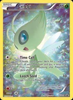 Celebi card in English