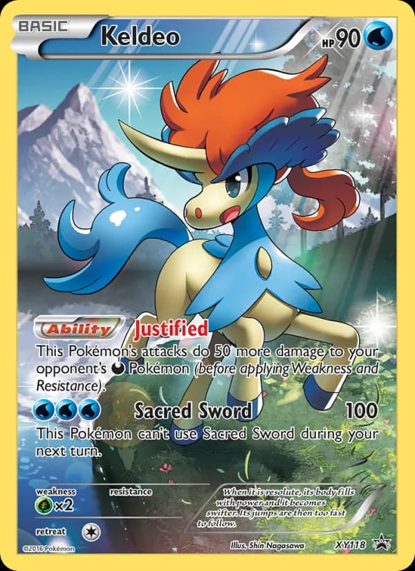 Keldeo card in English