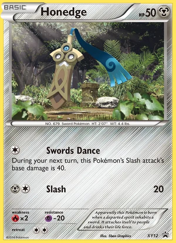 Honedge card in English