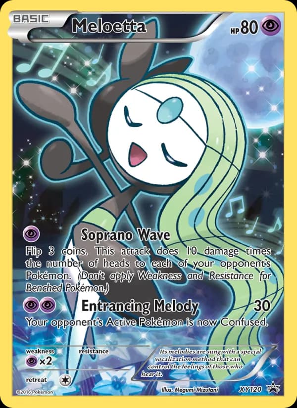 Meloetta card in English