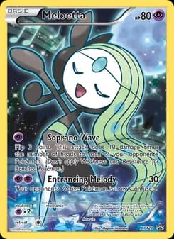 Meloetta card in English